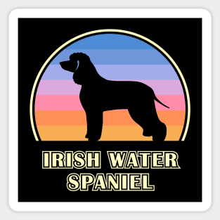 Irish Water Spaniel Vintage Sunset Dog Sticker